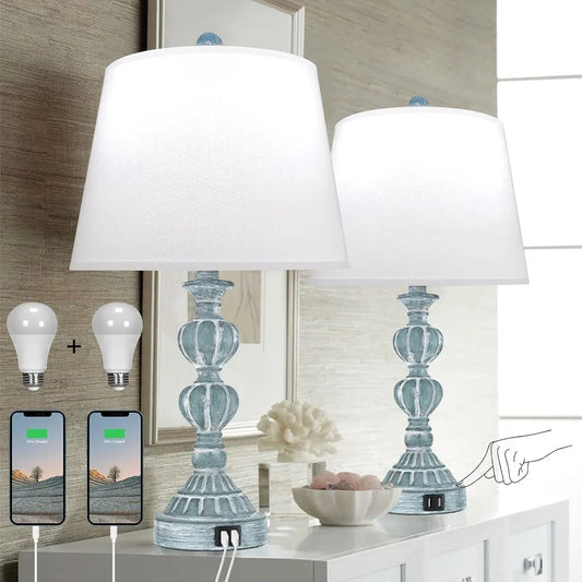 Touch Control Table Lamp Set of 2,