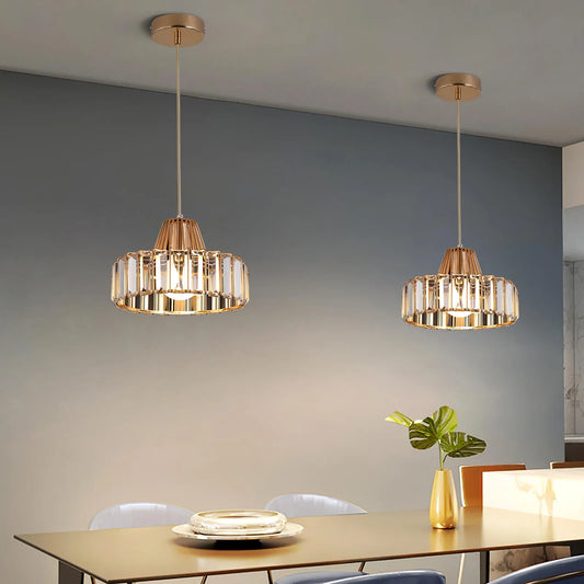 Modern Pendant Light Nordic Luxury Crystal Ceiling Lamp Corridor Aisle LED Chandelier Decor Hanging Fixture