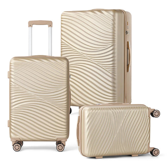 PC+ABS Pink Luggage Hardside Lightweight Suitcase Double Wheels Spinner TSA Lock